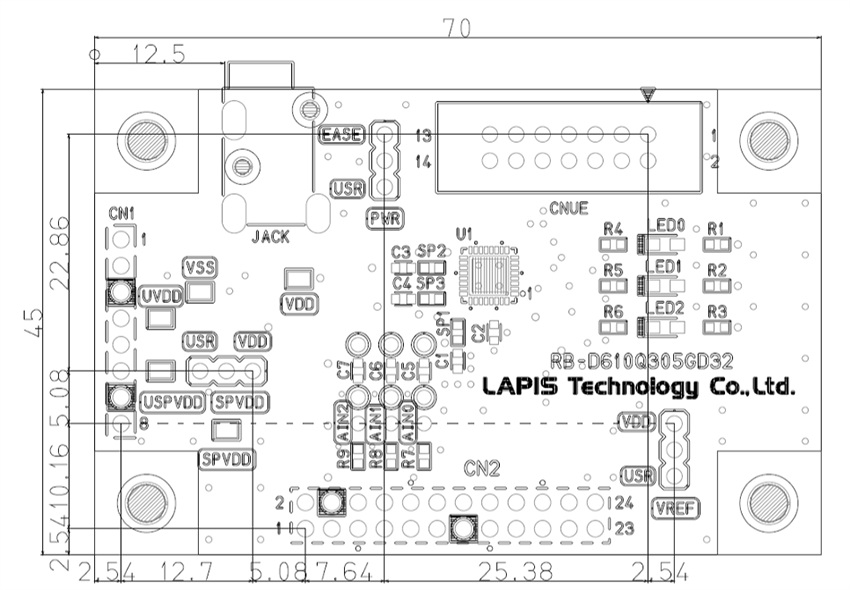 Location Circuit - ROHM Semiconductor RB-D610Q305GD32 Reference Board
